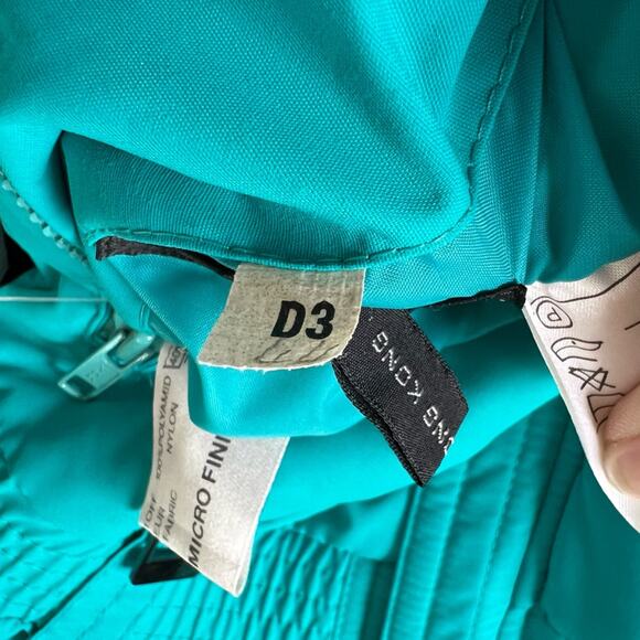 Vintage ski suit reversible NEW w tags. FERA Teal white snowsuit 12 - Picture 12 of 13